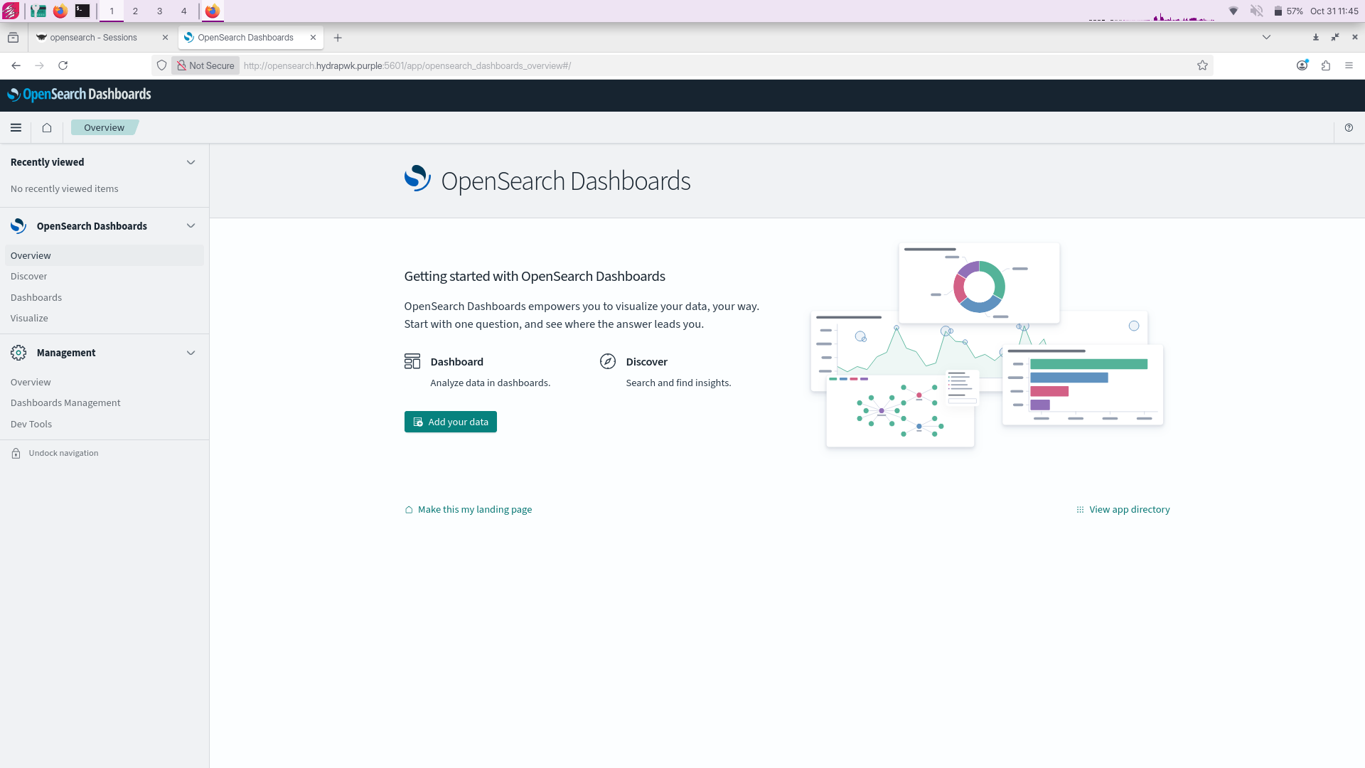 hydrapwk screenshoot opensearch